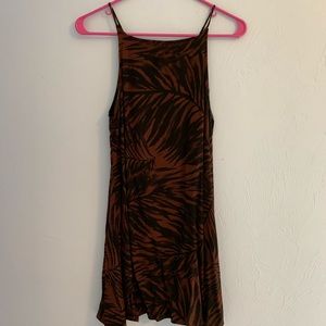 Vans Brown and Black Mini Dress